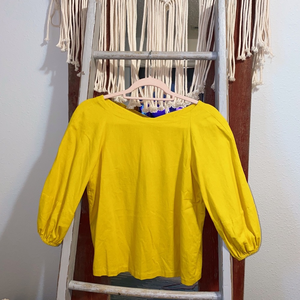 Yellow LOFT Blouse Size XS